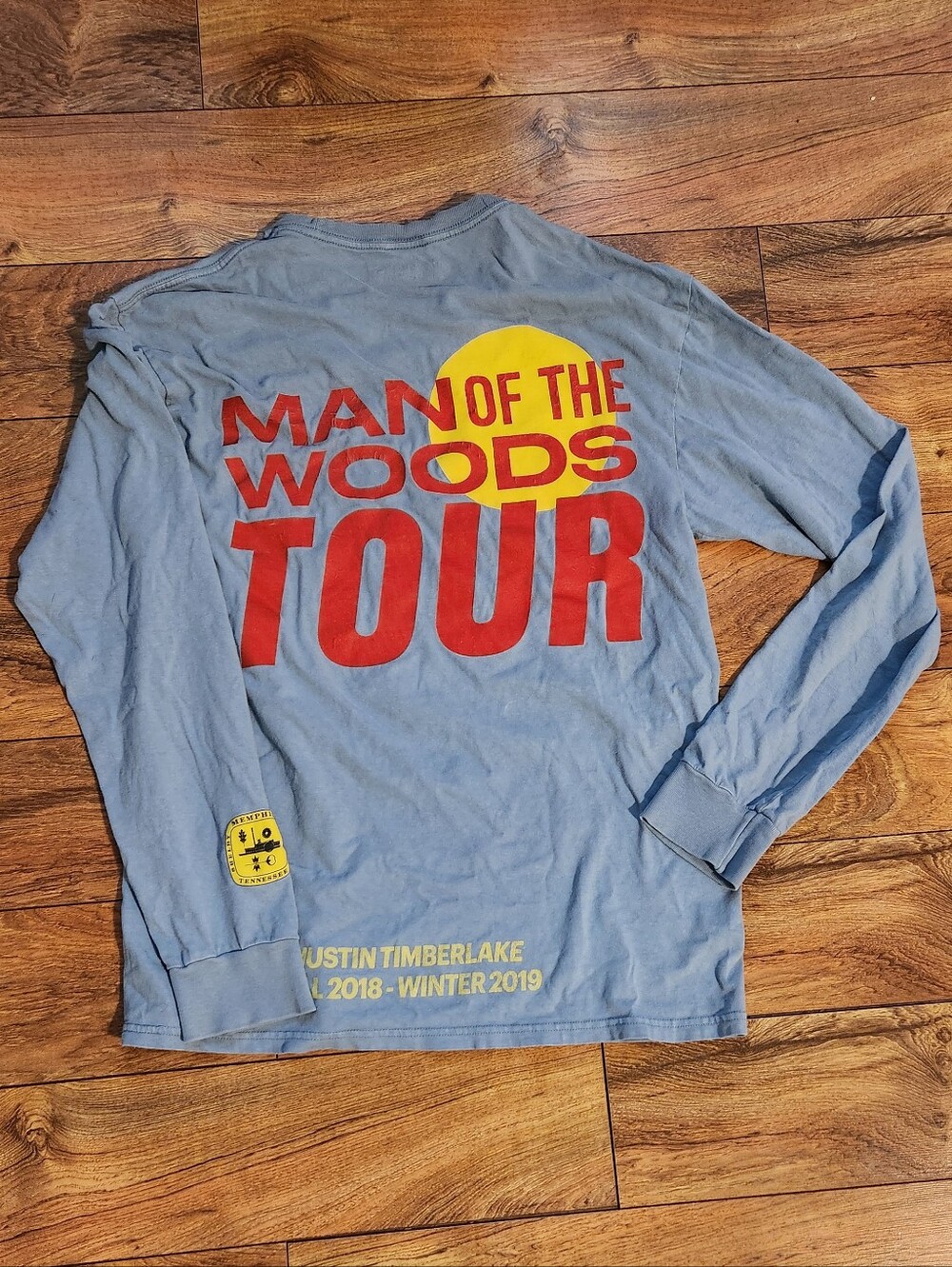 Justin Timberlake Man of the Woods Tour Long Sleeve Shirt , Size L